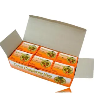 Carrot Complexion Soap Case of 12 Savon Carrot 125g Body Care Skin Repair Comfort Cleanser Cleansing Body Wash Daily