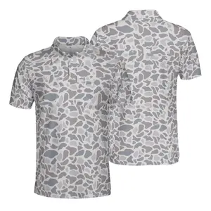 Men’s Classic Camo Polo Shirt | Camouflage Lightweight Performance Golf Polo