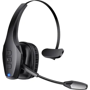 Trucker  Headset,  Headset with Mic,  Headsets with Dual Noise Cancelling Microphone & Mute Button, 55Hrs Working Time PC Headsets for Cell Phones, Computer,  Driver