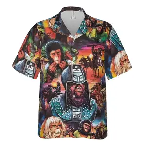Planet of the Apes Hawaiian Shirt,Summer Hawaiian Shirt, Full Size S-5XL
