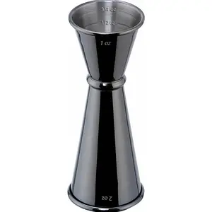 Briout Jigger for Bartending, Double Cocktail Jigger Japanese Premium 304 Stainless Steel Jigger 2 OZ 1 OZ with Measurements Inside