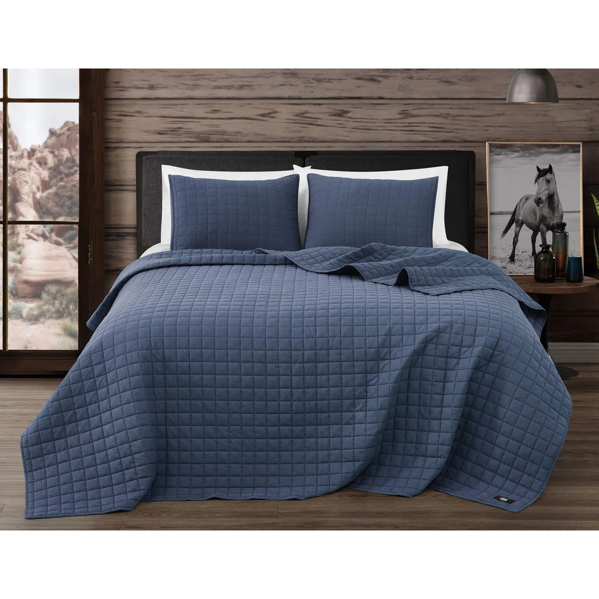 Frye Vintage Washed Cotton King 3-Piece Quilt Set Frye Vintage Washed Cotton King 3-Piece Quilt Set