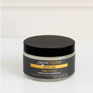 Jaycee Naturals Slick Me Edge Control for Long-Lasting Hold with No Flaking or Residue, Ideal for All Textured hair and Styles such as Locs, Braids, and Updos,  4 ounces