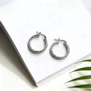 Twist Design Hypoallergenic Earrings 925 Silver Plated Dainty Earrings for Women Gift for Sensitive Ears High-Quality Alloy Surgical Grade Stainless Steel Lever Backing Perfect Fashion Jewelry
