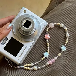 Cute Flower Design Phone Chain, 1 Count Vintage Phone Lanyard, Phone Strap for Women & Girls, Fashion Phone Accessories for Daily Use