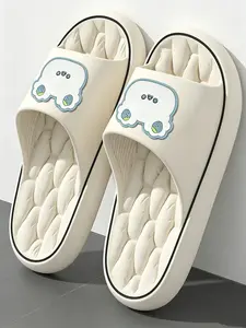 Women's Cute Cartoon Bear Slide Slippers, Thick Sole Non-Slip Eva Slides, Comfortable Footwear for Home, Ideal for Daily Use