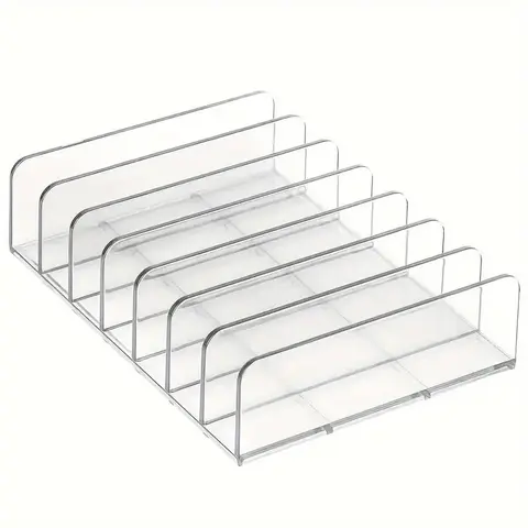 Clear Acrylic Eyeshadow Palette Holder, 1/2 Counts Compact Eye Shadow Palette, Makeup Palettes Organizing Tray for Vanity Bathroom Countertop Organization Containers