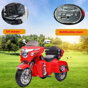 kids motorcycle,ride on motorcycle,Kids Electric motorcycle 12V two seat motorcycle for kids, Motorbike for Kids with Key start /3 wheels Headlight/Storage Box/ two motor/ two seat