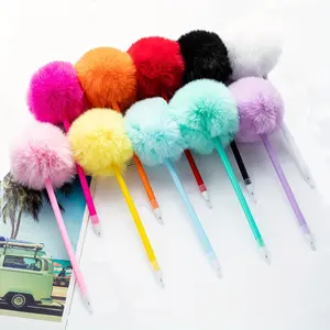 10 puffy ballpoint pens, cute fluffy ballpoint pens, plush pens, and colorful puffy ballpoint pens as gifts for office colleagues, classmates, teachers, and family members