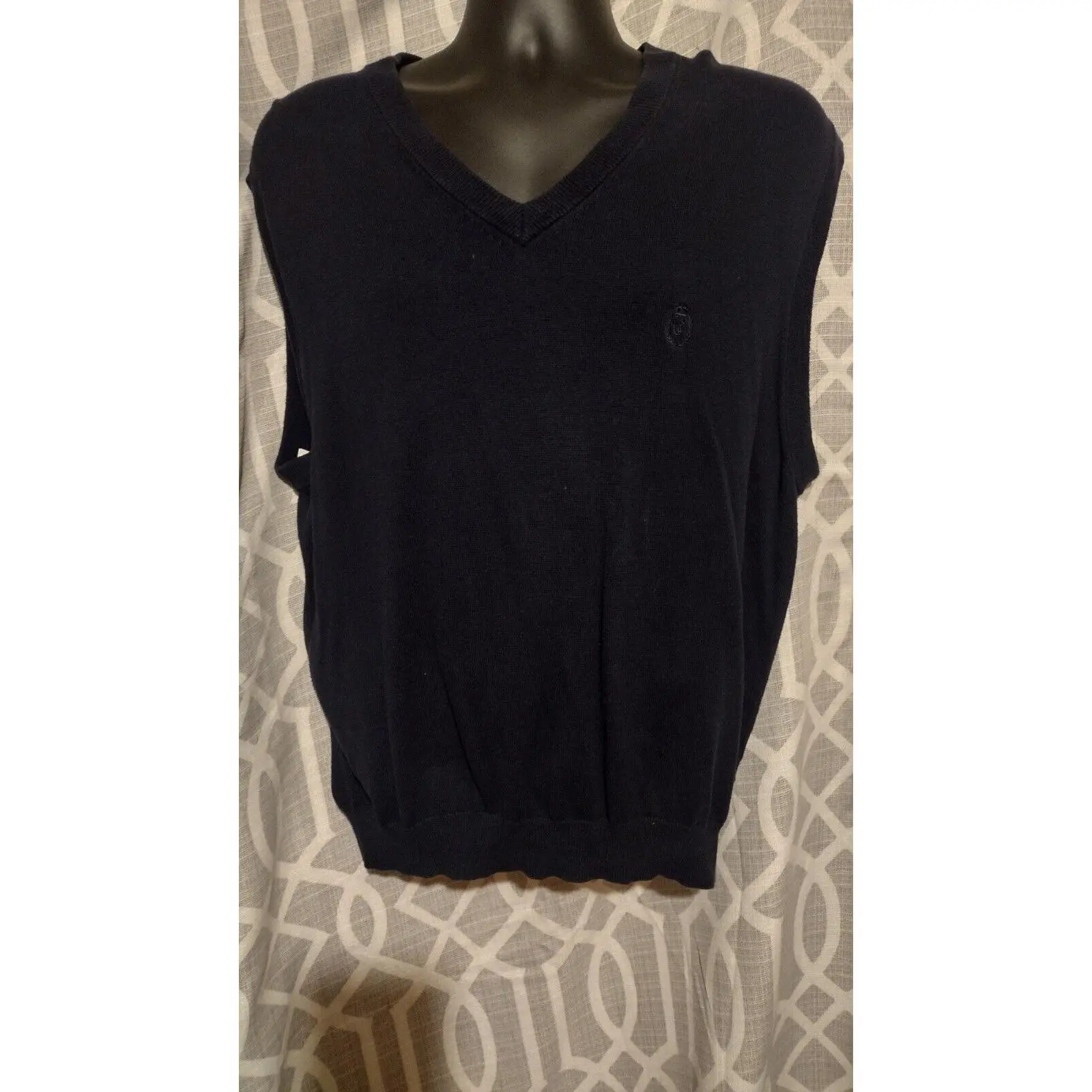 Men Chaps Sweater Vest Large