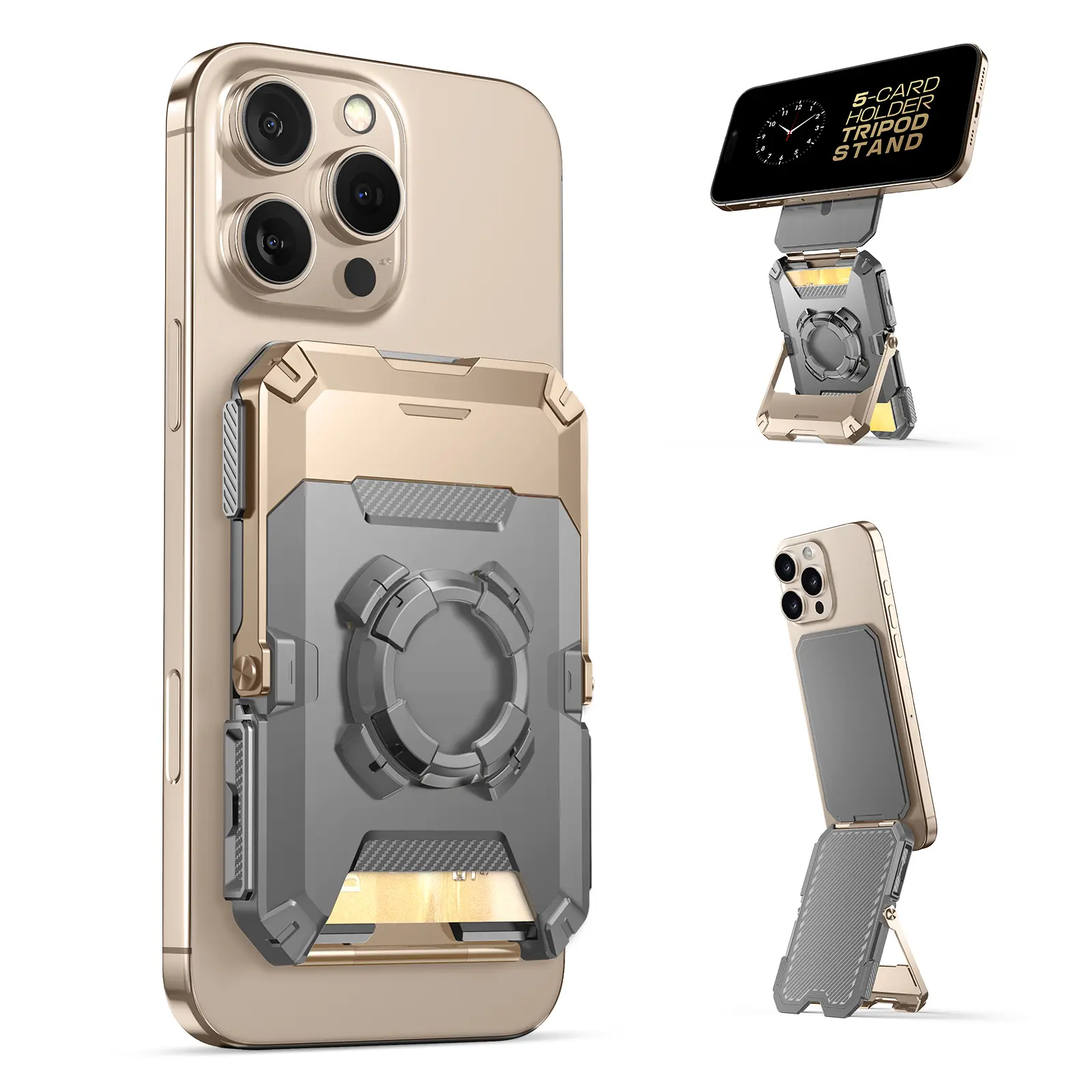 Desert - Pro [ AirTag Slot & Adjustable Stand ]