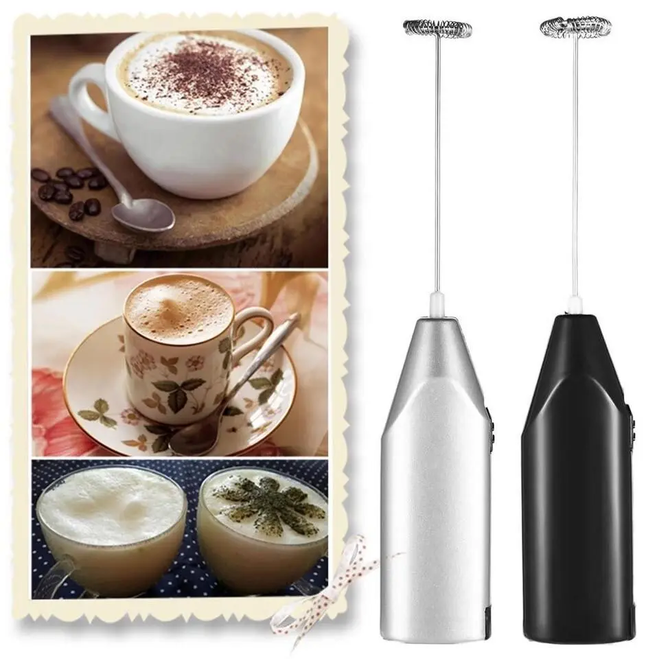 Cordless Electric Milk Frother - Anti-Rust Multi-Use Handheld Mini Kitchen Mixer, Whisk, Coffee Equipment for Commercial Kitchen, Egg White & Egg Yolk Mixing Tool