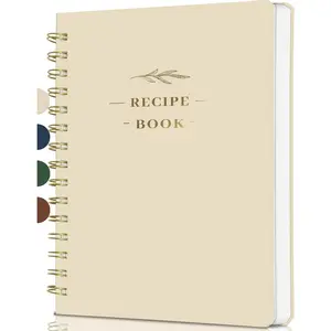 Blank Recipe Book to Write in Your Own Recipes, Hardcover Personal Blank Recipe Notebook Holds 144 Exclusive Formula Recipes (Oat)