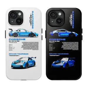 Shark Blue Porsche GT3 RS Phone Case Porsche Phone Cover for iPhone