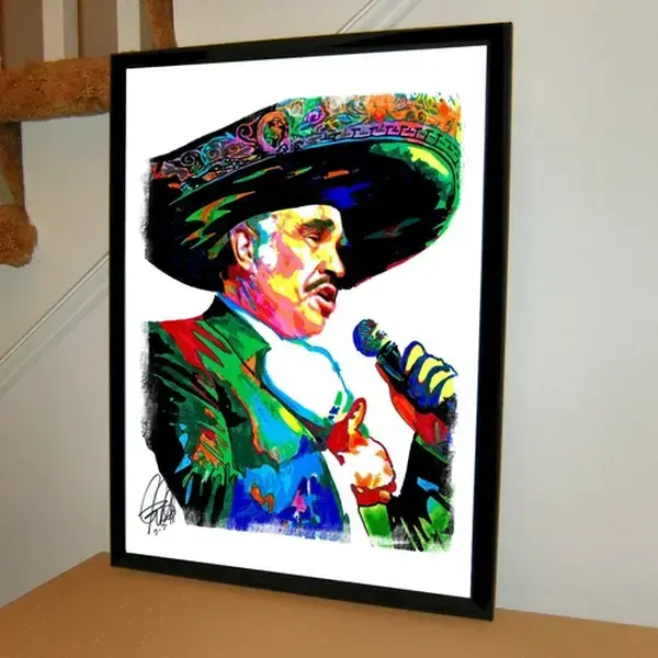 Vicente Fernandez Singer Mexican Music Print Poster Wall Art