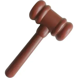 Brown Cartoon Judge Gavel Cute Courtroom Gavel Judge Gavel Costume Accessory Playful Justice Hammer Perfect Props for Cosplay Role Play Courtroom-Themed Events Desk Accessories