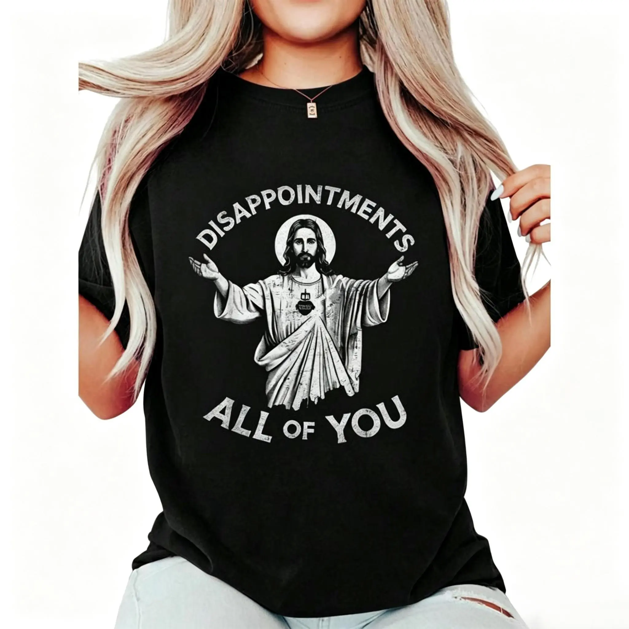 Urban Street Style Retro Portrait Art Basic T-Shirt, Loose Fit Breathable Cotton Daily Wear Tee For Vintage Graphic Fans