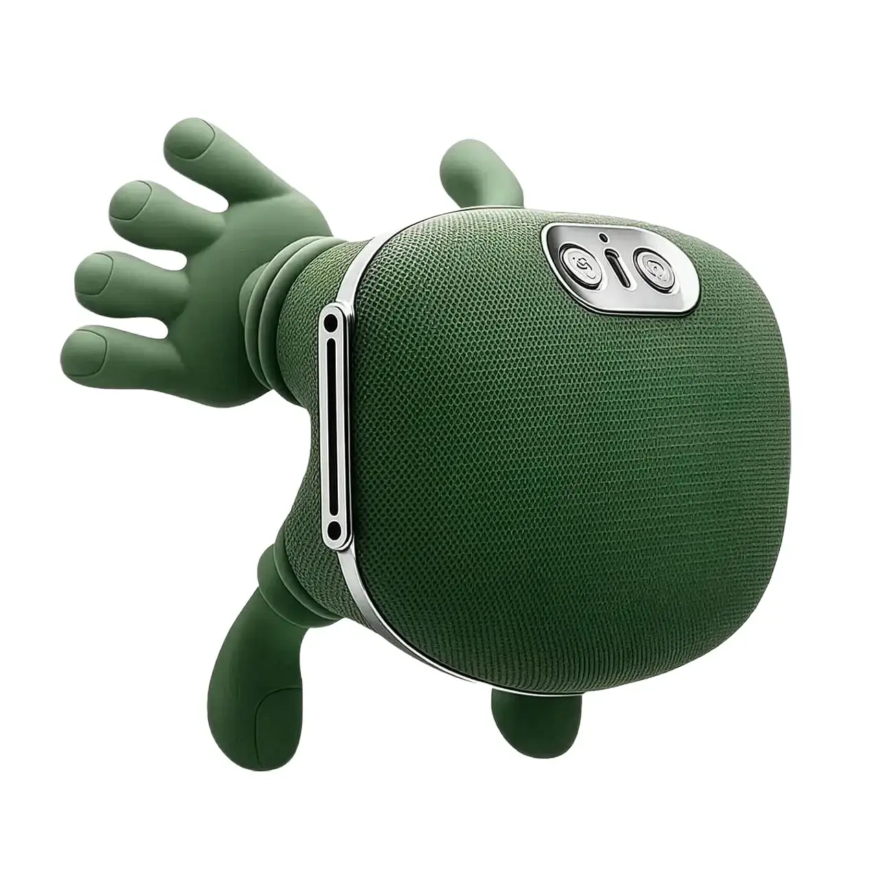 Shoulder and Neck Massager Bionic Heated 4D Kneading Massage with 10 Fingers for Muscle Tension Relief Portable Dual Massage Heads Green