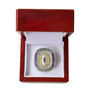 2020 LSU tigers college football playoff championship ring with box for men