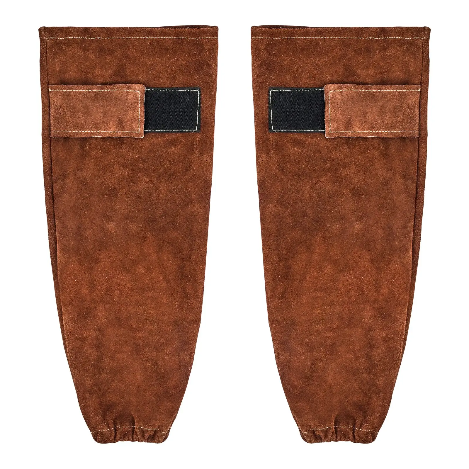 【DealsForYouDays】VEVOR Leather Welding Sleeves, Heavy Duty Cowhide Flame Resistant Work Sleeves for Arm Protection, Heat-Resistant Safety Sleeve for Welding, Blacksmithing, Woodworking, GardeningSummervibes Work Gloves