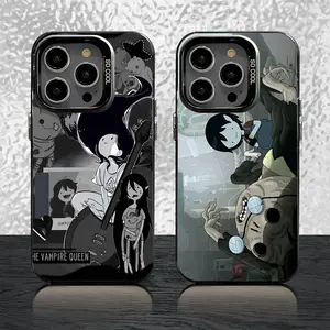 Marceline A-Adventure T-Time Phone Case For iPhone 16,15,14,13,12,11,Pro,Max,Plus,Mini,SE Black Candy Matte Shockproof Cover