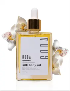 GODA Silk Body Oil for Women Firming Anti-Aging Glow for Crepey Skin Viral ScentedOrganic Hydrating Blend 4oz