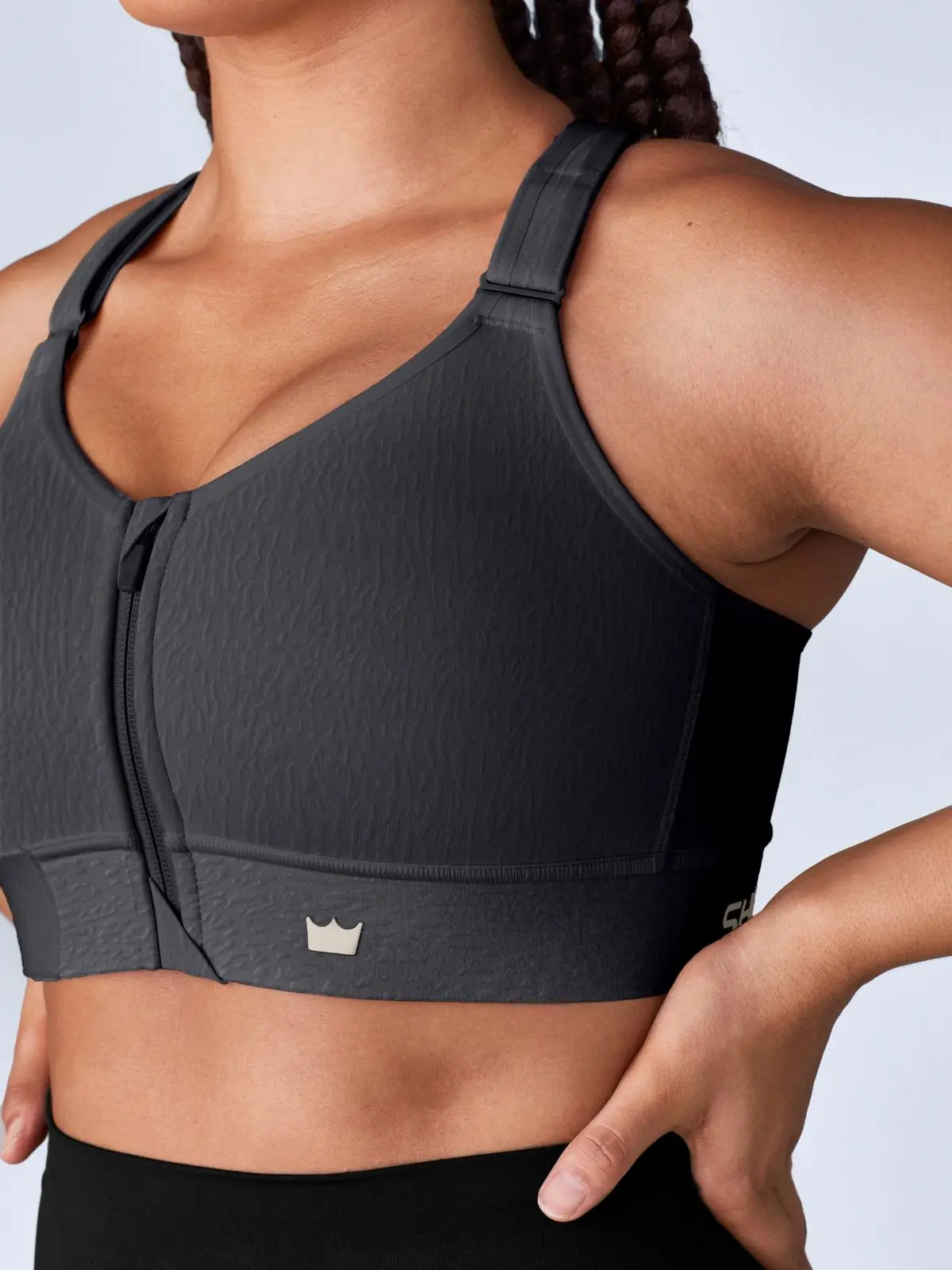 Flex™ Sports Bra - Black Jacquard Flex™ Sports Bra - Black Jacquard