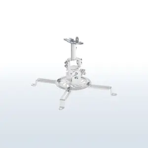 White Drop Ceiling Projector Mount with Scissor Clamp