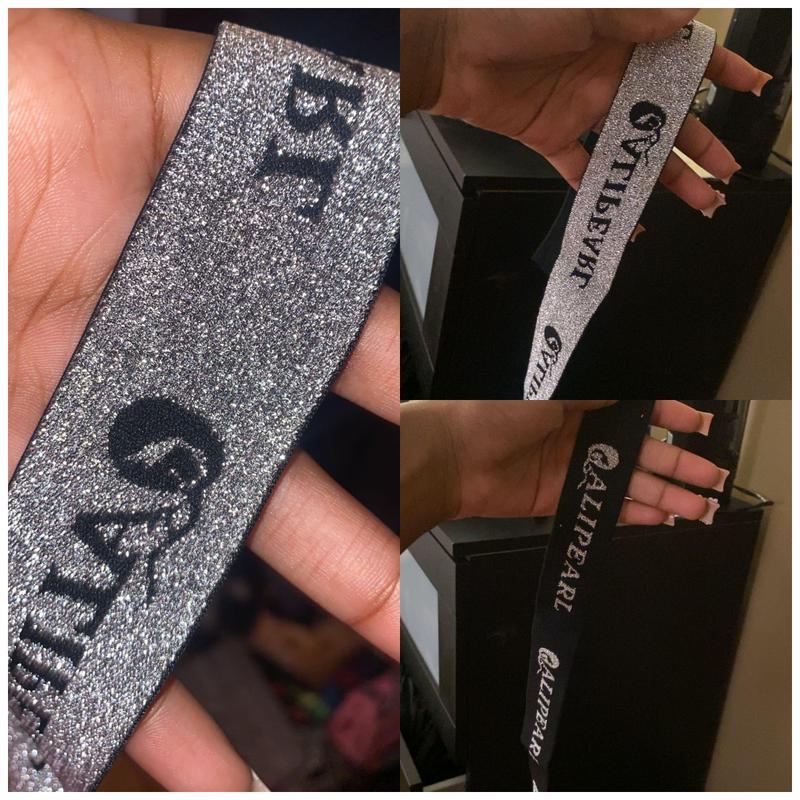 Alipearl Velcro Double-Sided Printing Elastic Band  [1 Count] Silver Color for Wigs, Convenient and Practical Design