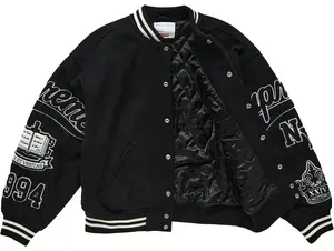 Supreme Veritas Varsity Jacket Black