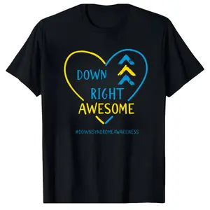 Casual All-Season Tee for Syndrome Awareness – Unisex Cotton T-Shirt, Regular Fit