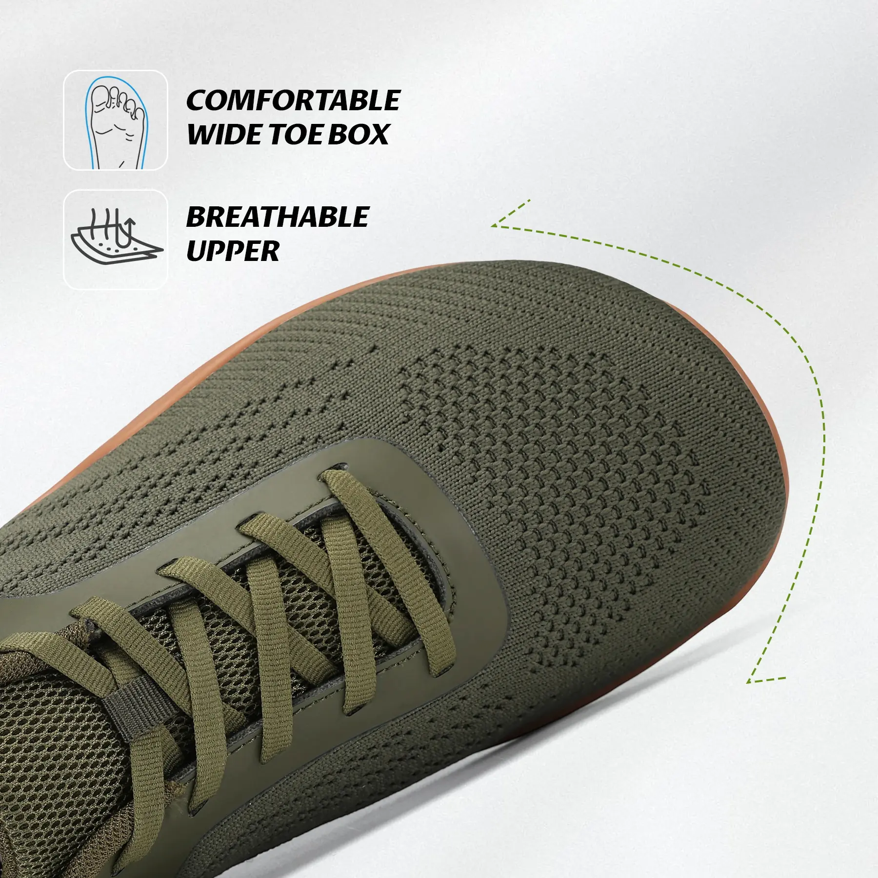 Zero Drop Athletic Shoes with Wide Toe Box and Canvas Upper Women Barefoot Walking Wide Toe Box Zero Drop Minimalist  main image 2