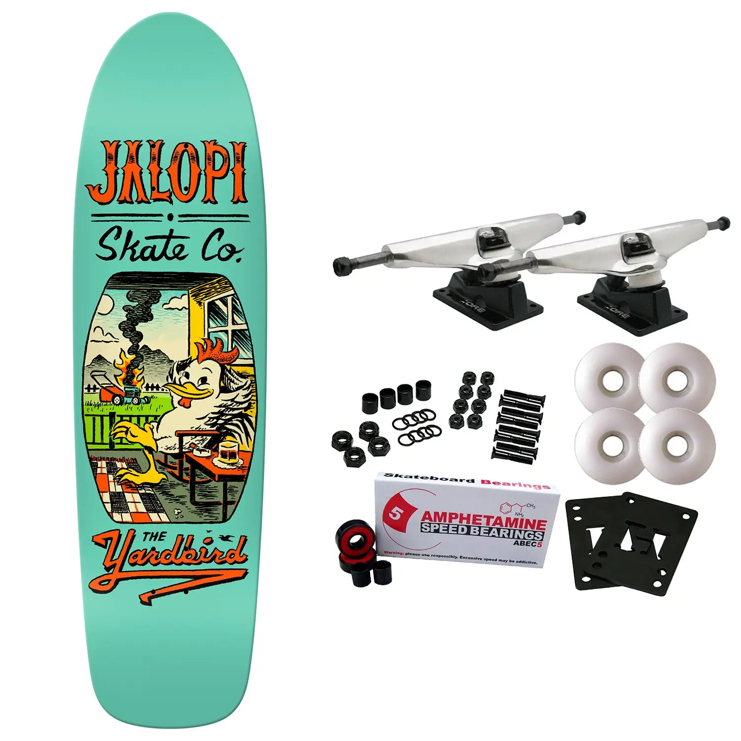 Anti Hero Skateboard Complete Jalopi Yardbird 9.81" x 36"