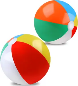 2 Pack Beach Balls, 20 Inch Beach Balls, Rainbow Color Pool Toys Pool Balls for Swimming Pool, Beach Toys Inflatable Ball for Summer Parties and Water Games