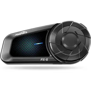 Motorcycle Bluetooth Headset V5.4 - IP67 Rated 2-Way Helmet Intercom System with Waterproof Design, CVC Noise Cancellation, Hands-Free Functionality