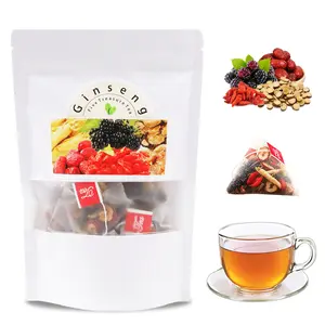 Natural Herbal Ginseng 5-Treasure Kidney Support Tea Set, Low-Fat Scented Beverage, Anti-Inflammatory Kidney Detox Cleanse Tea for Adults, Christmas Thanksgiving Value Pack