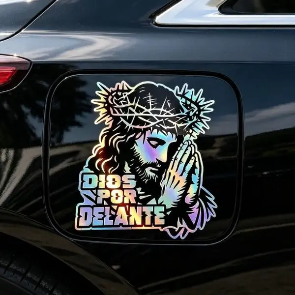 Jesus Car Sticker, Car ExteriorDecorative Stickers, Multipurpose Self Adhesive Decal for Car Bumper,Phone, Laptop, Skateboard, Scrapbook Sticker Decals, Sticker for Car