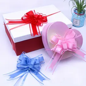 50pcs Bows For Gifts, Wrapping, Presents, Gift Baskets, Exquisite Gift Decorations, Large Bow For Birthdays, Parties, Christmas, And Everyday Pink, Red, Black, Golden, Lotus Pink