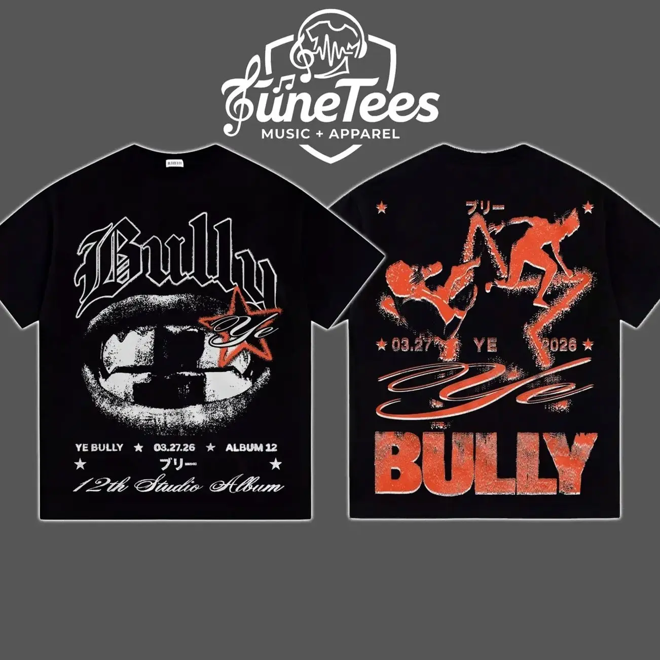 Bully - YE's 12th Album Merch 2026 Premium Cotton Soft T-Shirt For Ye Fans, Ye Stans Hip-Hop Shirt, Gift For Ye Fan Graphic Tee, Bully Album Fan Merch Shirt BT5