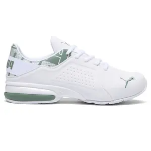 PUMA Mens Viz Runner Repeat Wide Running Sneakers Shoes - White PUMA Mens Viz Runner Repeat Wide Running Sneakers Shoes - White