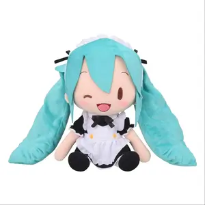 30cm Hatsune Miku Official Fuwa Petit Maid Stuffed Plush Toy Soft Cuddly Great Texture Authentic Plushie Fan Collection Holiday & Birthday Gifts