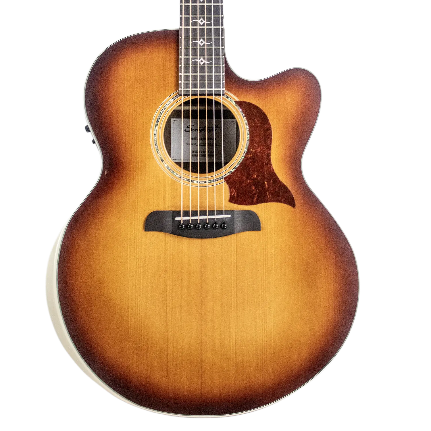 $250 OFF Sawtooth Australian Blackwood Jumbo Cutaway 24 Fret Acoustic Electric Guitar w Red Cedar Top