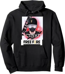 Flame Warrior Gamer Hoodie – Streetwear Battle Graphic Pullover – Activate Masked Hero Design – Cool Gift for Gaming Fans Gift for Him & Her, Gift for Women, Mom, Sister, Friend, Birthday