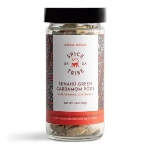 Spice Tribe: Guatemalan Senahu Green Cardamom Pods (40 g)
