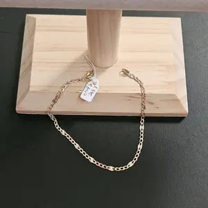 14k gold two tone bracelet 7.5 inch