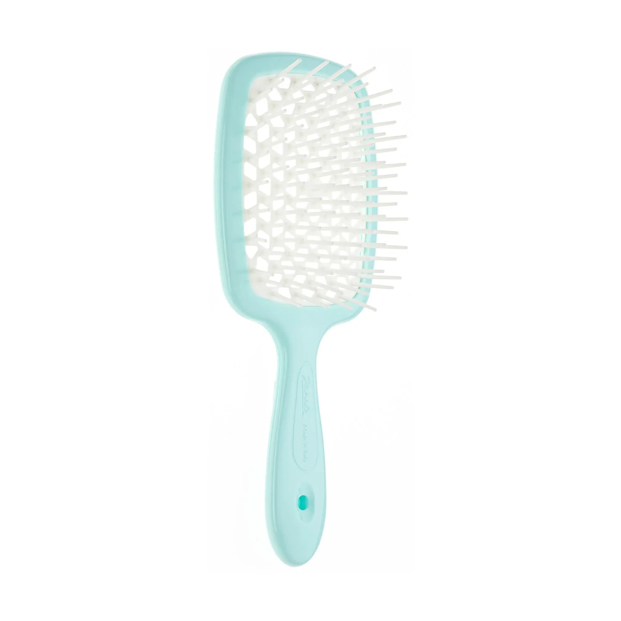Janeke Pastel Superbrush - Turquoise - 1 Pc Hair Brush