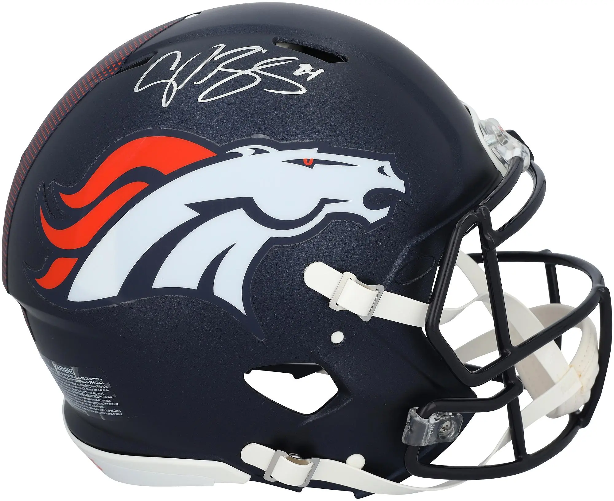 Champ Bailey Denver Broncos Autographed Riddell 2024 Speed Authentic Helmet - Fanatics Authentic Certified