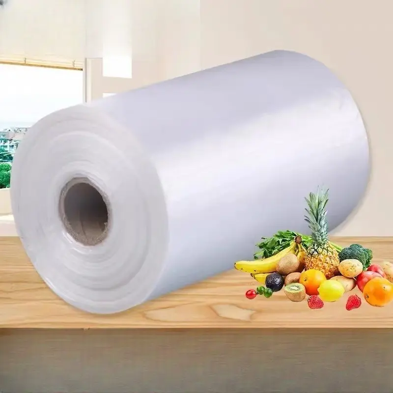 200pcs large transparent disposable food storage Sealer Bags - perfect for keeping fresh in supermarkets, Kitchen convenience stores