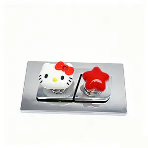Sanrio Hello Kitty Toilet Flush Assist Buttons - 2-Piece Set, Bathroom Home Supplies Accessory