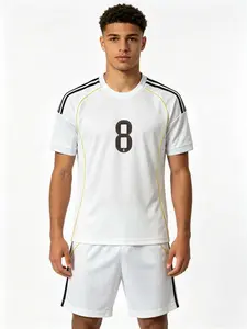 26 27 New Football Kit Set, Uefa Champions League Fan Jersey, Men's Sports, Short Sleeve Shirt, Shorts, Training Gear, Soccer Equipment